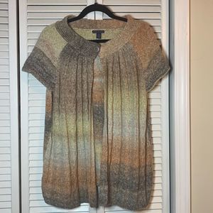 WESTBOUND WOMAN Open Front Short Sleeve Cardigan Size 2x